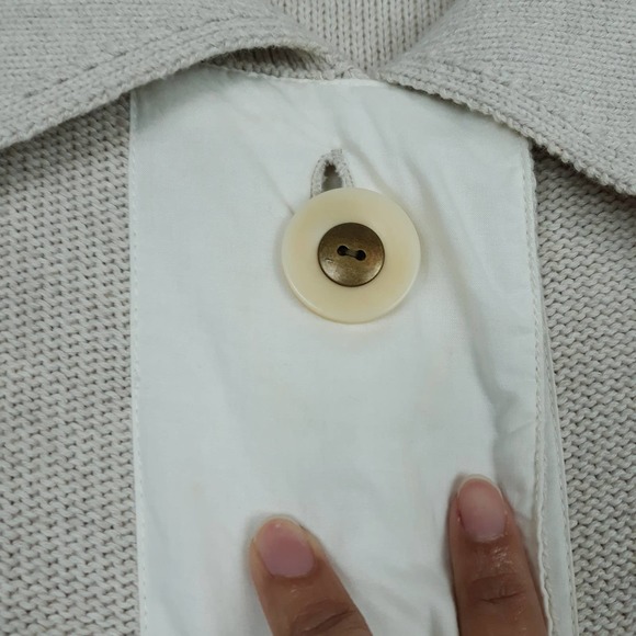 White + Warren Big Buttons Knit Sweater Cardigan - Picture 6 of 7